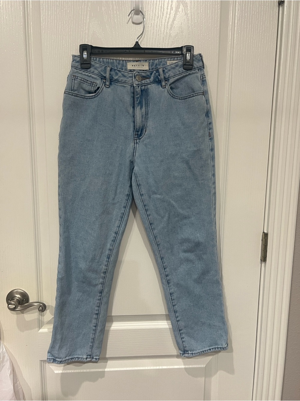 PacSun Light Blue High-Rise Cropped Jeans